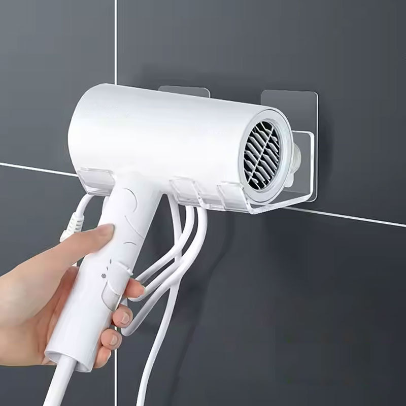Acrylic Bathroom Hair Dryer Holder